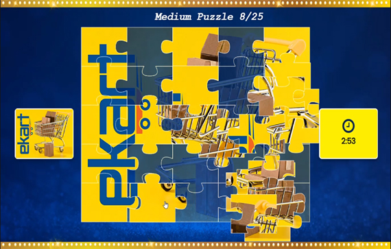 Multi-level Digital Jigsaw Puzzle Game